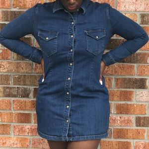 Denim Button down Dress